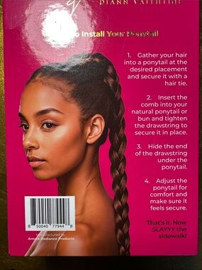 ⚡️Drawstring Ponytail Braid - Latte (Brown) SLAYYY WIG